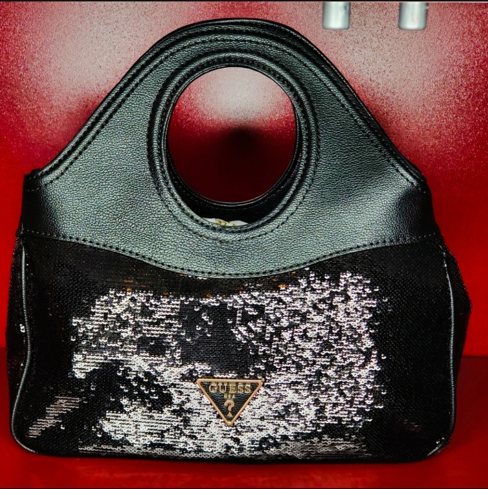 GUESS Sequin Shoulder Bag